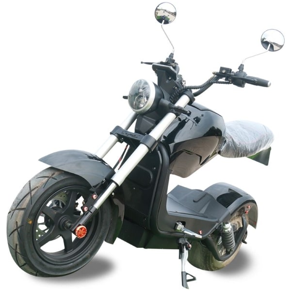 Elektrická Harley kolobežka CityCoco M3-čierna-spredu