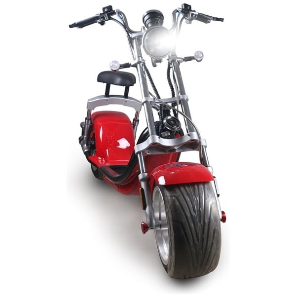 Elektrická Harley kolobežka CityCoco SC14-červená-spredu-2