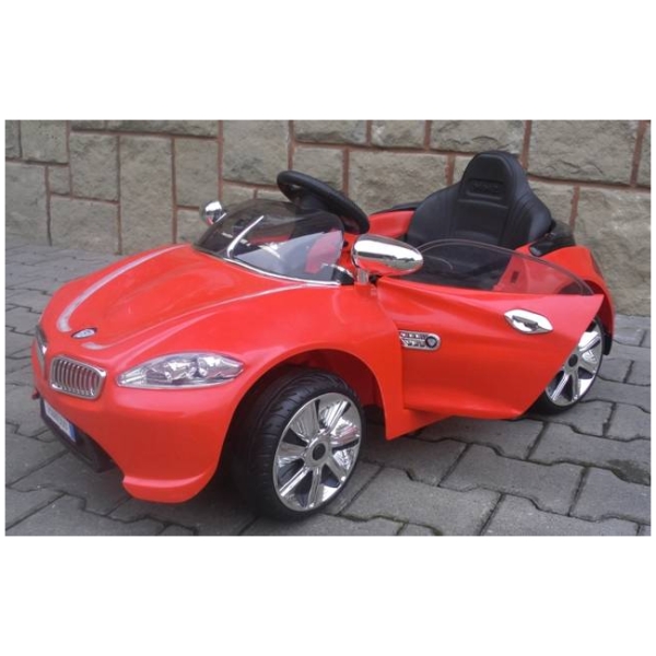 Elektrické autíčko Kabriolet B3-červené-zboku