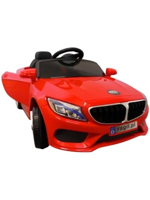 Elektrické autíčko Kabriolet M5-červené-zboku