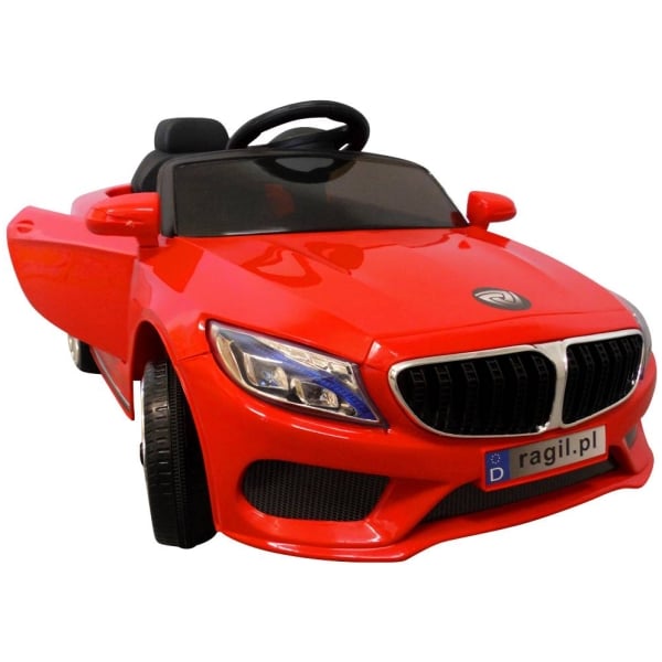 Elektrické autíčko Kabriolet M5-červené-zboku