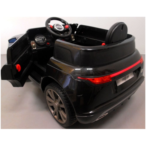 Elektrické autíčko Kabriolet F4-čierne-zozadu