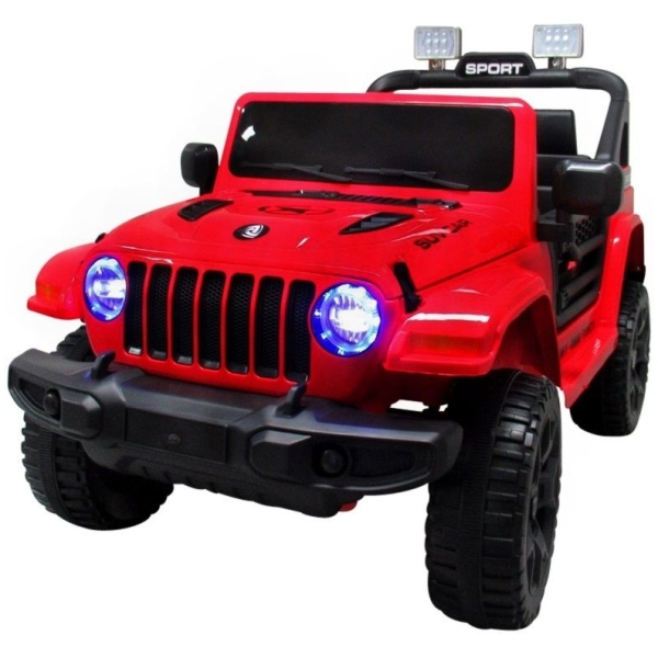 Elektrické autíčko Jeep X10-červené-spredu-2