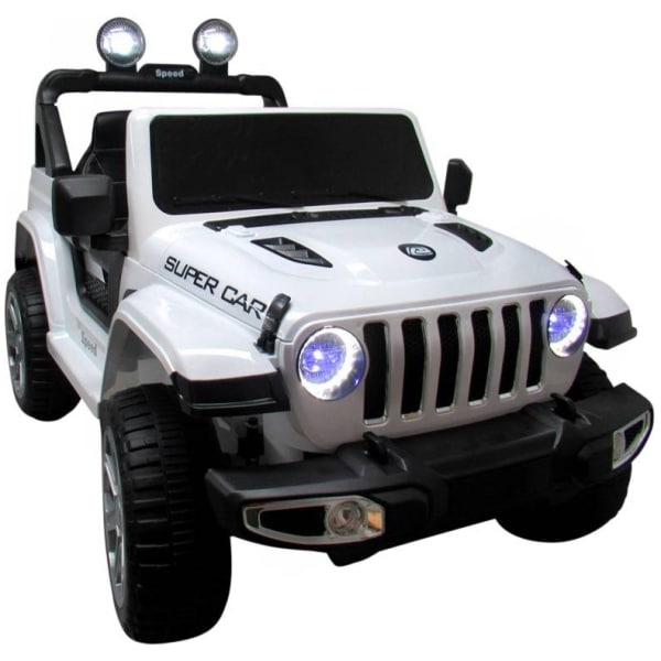 Elektrické autíčko Veľký Jeep X4-biele-spredu-2