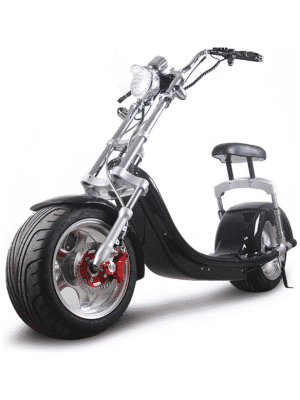Elektrická Harley kolobežka CityCoco SC14-čierna-zboku