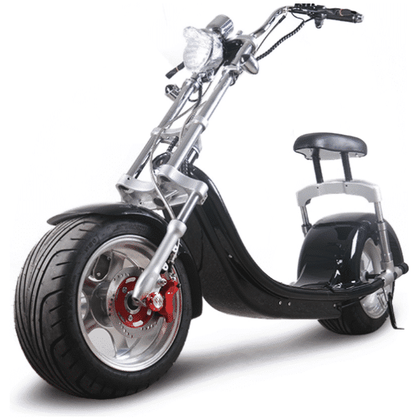 Elektrická Harley kolobežka CityCoco SC14-čierna-zboku