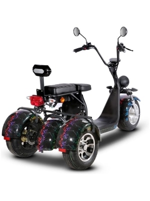 Elektrická Harley kolobežka CityCoco SC09-blesky-zozadu-2