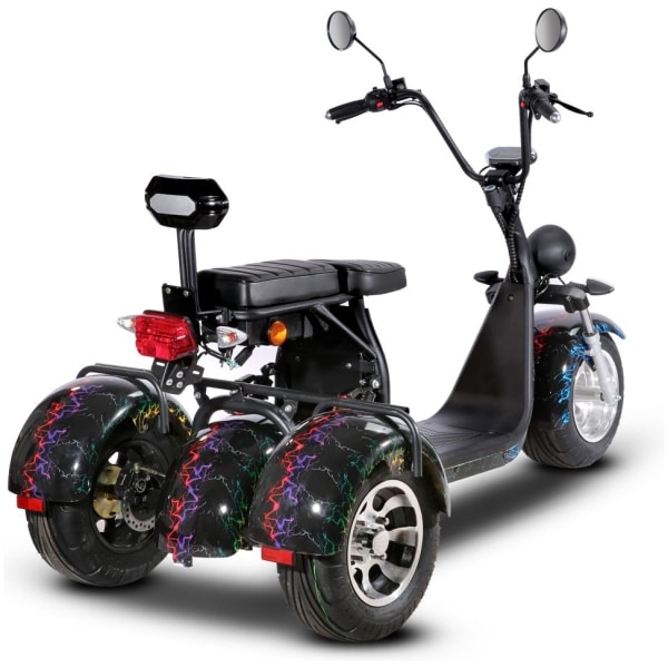 Elektrická Harley kolobežka CityCoco SC09-blesky-zozadu-2