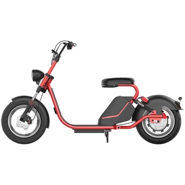 Elektrická Harley kolobežka CityCoco H3 s CE-červená-zboku-3