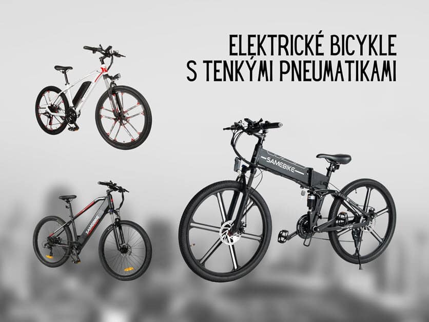 Elektrické bicykle s tenkými pneumatikami