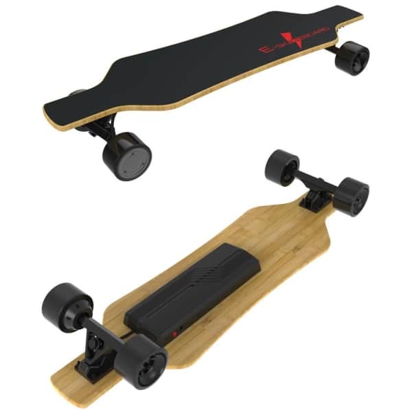 Elektrický longboard Benchwheel E-S-drevo-zvrchu/zospodu