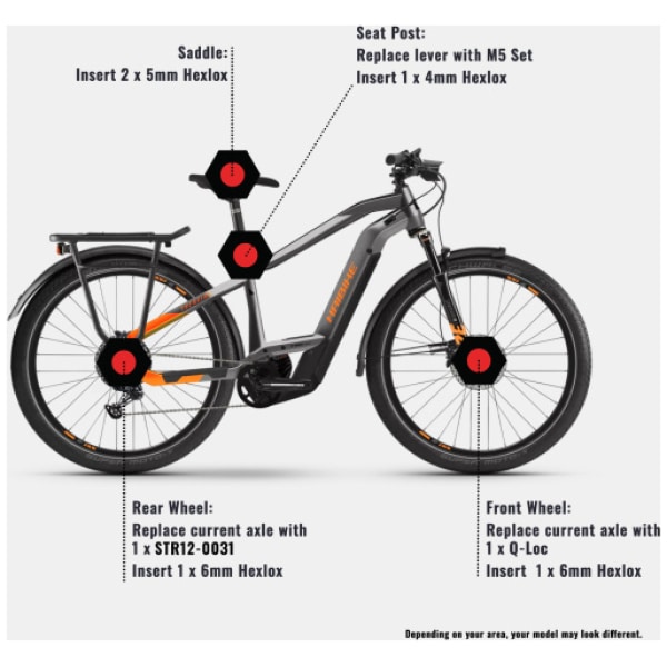Vidlica SR Suntour Mobie 25 LOR Lockout
