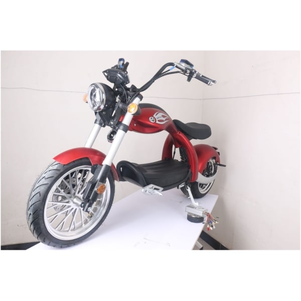 Elektrická Harley kolobežka CityCoco M4-červená-spredu