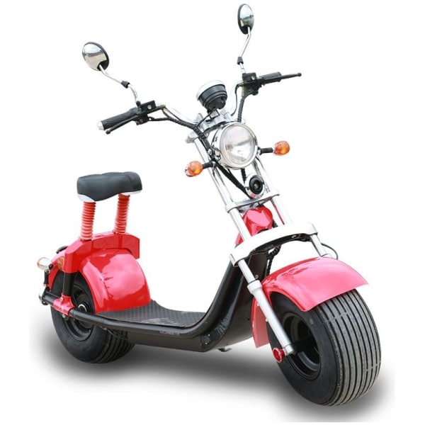 Elektrická Harley kolobežka CityCoco SC10 Pro-červená-spredu