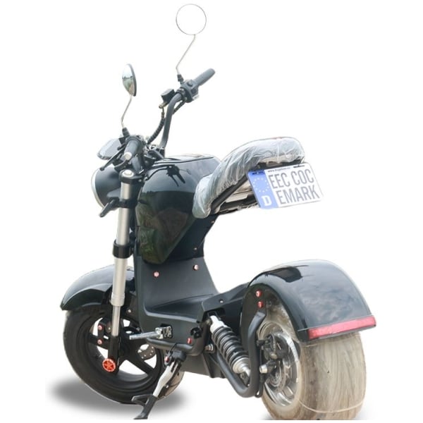 Elektrická Harley kolobežka CityCoco M3-čierna-zozadu