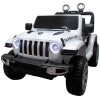 Elektrické autíčko Veľký Jeep X4-biele-spredu-4