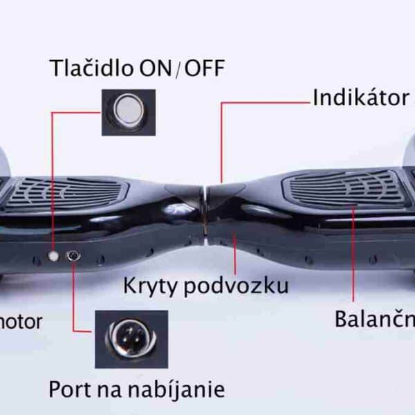 Jednotlivé časti hoverboardu