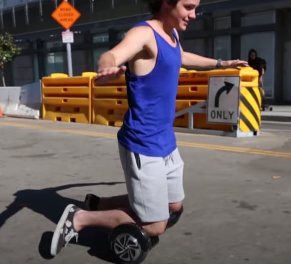 Triky na hoverboarde