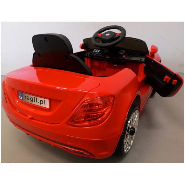 Elektrické autíčko Kabriolet M5-červené-zozadu