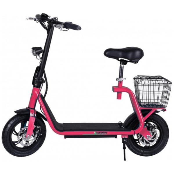 Elektrická kolobežka X-Scooters XS01-ružová-zboku-2