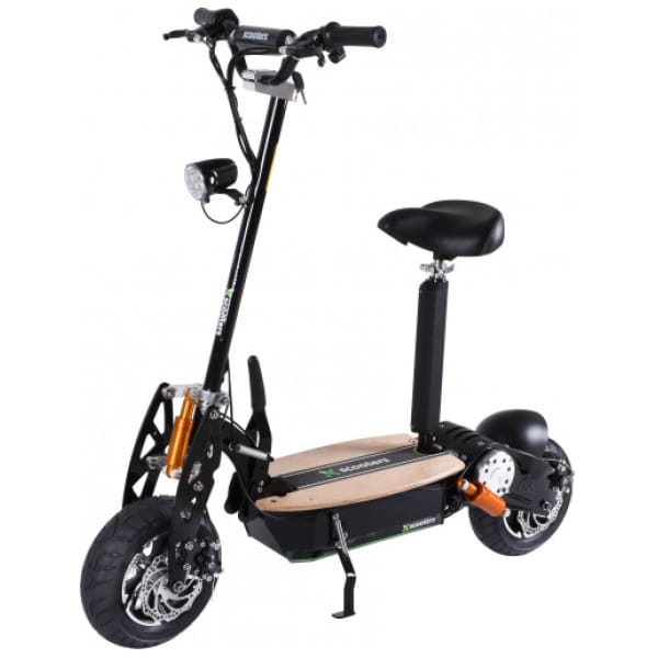 Elektrická kolobežka X-Scooters XT01-wood-zboku