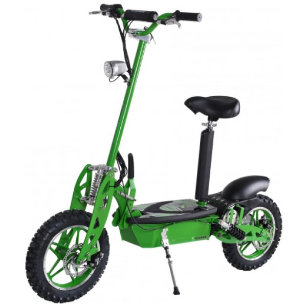 Elektrická kolobežka X-Scooters XT02-zelená-spredu