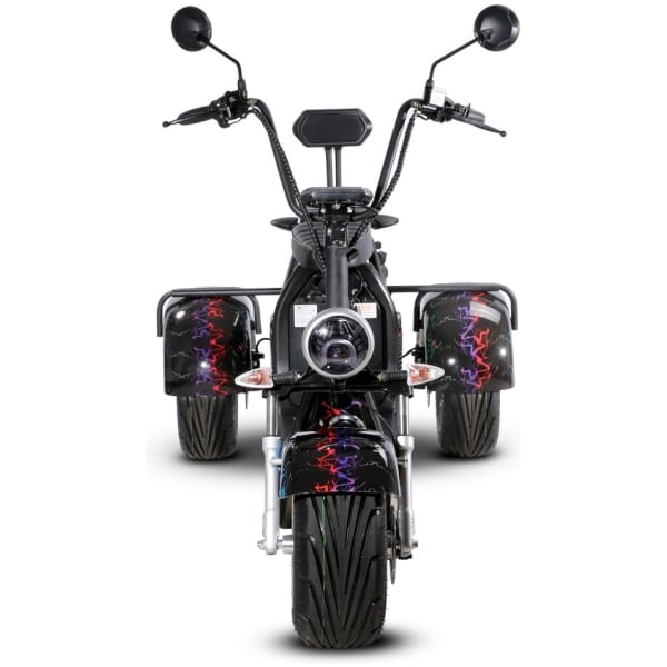 Elektrická Harley kolobežka CityCoco SC09-blesky-spredu-3